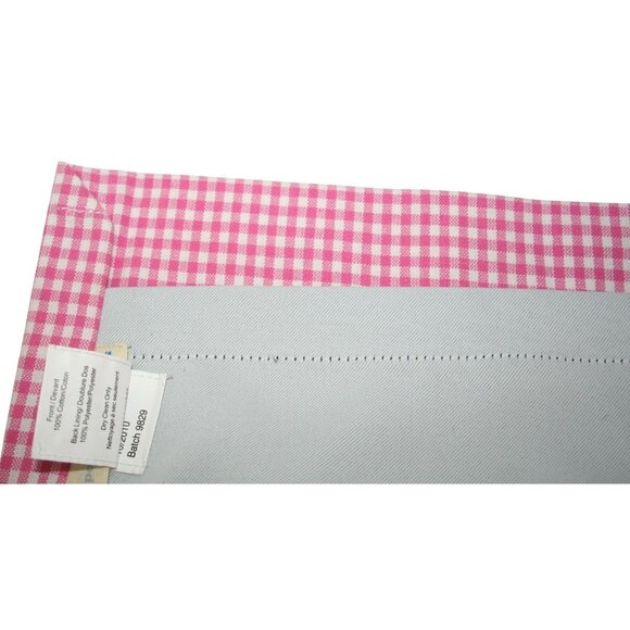 Pottery Barn Kids Girls Nursery Pink White Gingham Blackout Curtain Panel 44x84 - Picture 6 of 9